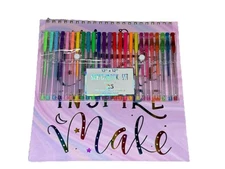 12" x 12" SKETCHBOOK SET INCLUDES: 25 GEL PENS & 100+ STICKERS