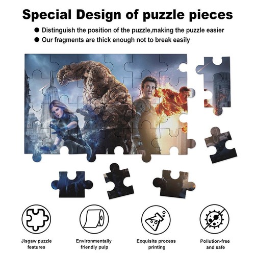 Fantastische 4 Puzzle 35 Teile Geschenk für Kinder einfach zusammenzubauen - Bild 4 von 6