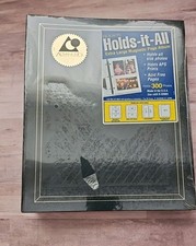 Vintage Holson Black Holds -it-all Magnetic Extra Large Photo Album NOS