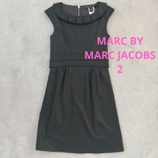 MARC BY MARC JACOBS Wool French Sleeve Stretch Dress Black Lined 2 MJ1225211
