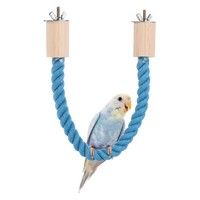 FüR Vogel Seil Sitzstange Schaukel 15 Zoll Blau