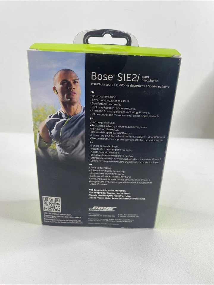 BOSE SIE2i Sport Headphones Reebok Armband  Apple iPhone Green New (Open Box) - Image 2 of 4