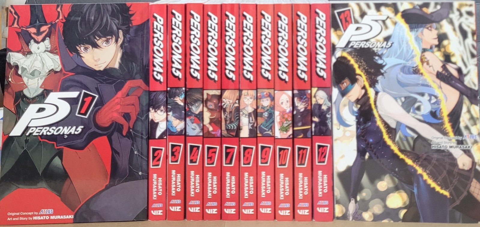 Persona 5 Manga Volúmenes 1-13 Inglés Viz Media Nueva novela gráfica actualizada