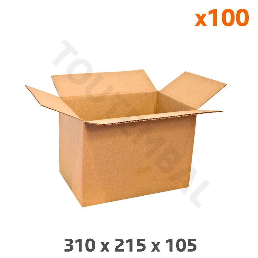 Caisse carton 310x215x105 emballage idéal pour expédier vos créations artisanales et livres