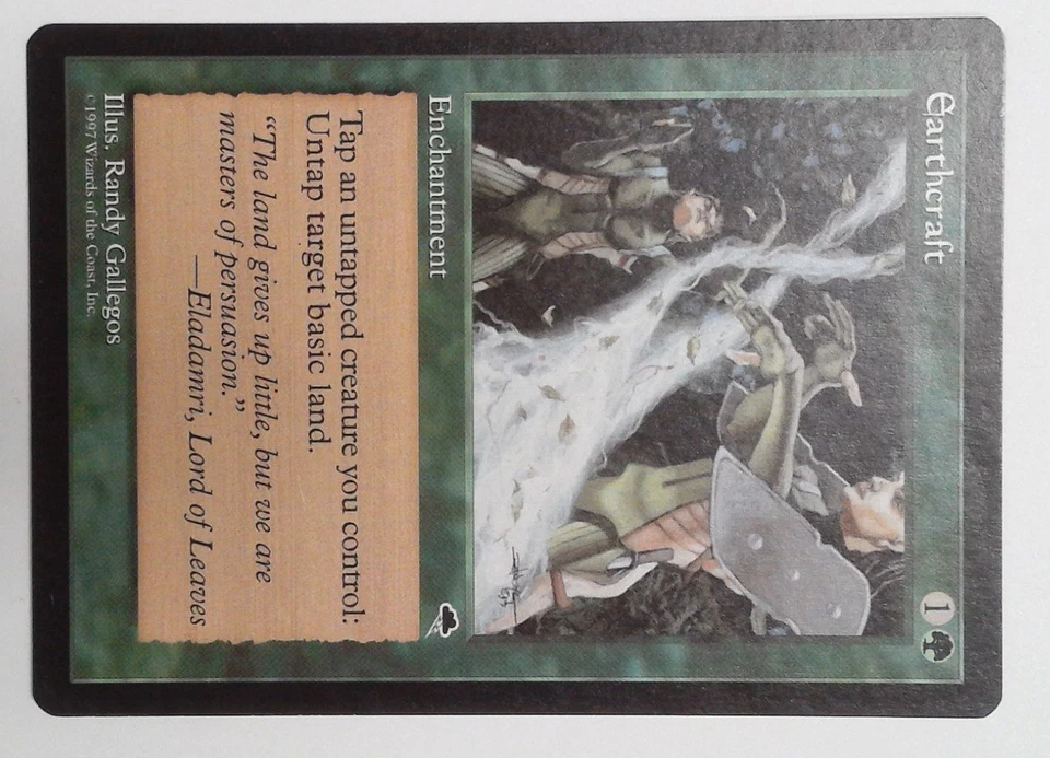 Mtg Earthcraft Tempest Regular 1997 MODERATELY PLAYED - Image 3 of 4