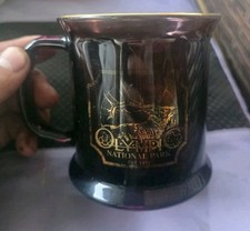 Vtg Culver Olympia National Park Purple Glass Mug Made In USA Pre Owned Conditio