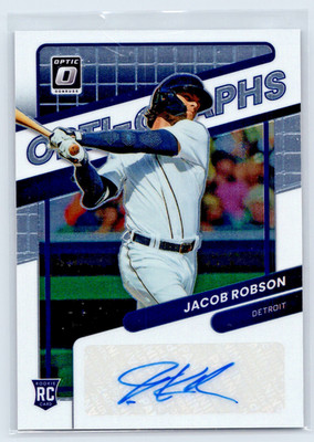 2022 Donruss Optic Optic-Graphs #OG-RO Jacob Robson Auto RC Rookie Tigers