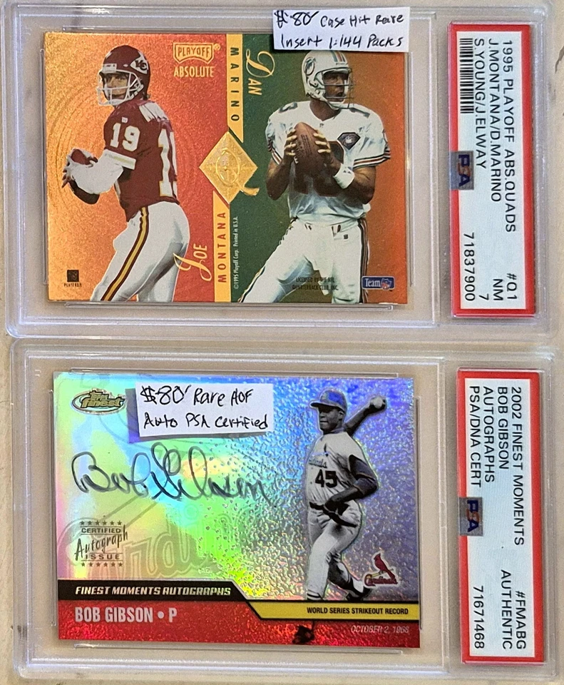 900 SPORT CARD COLLECTION PSA SP AUTO #ED PARALLEL RELIC GU JERSEY ROOKIE RC LOT - Image 3 of 4