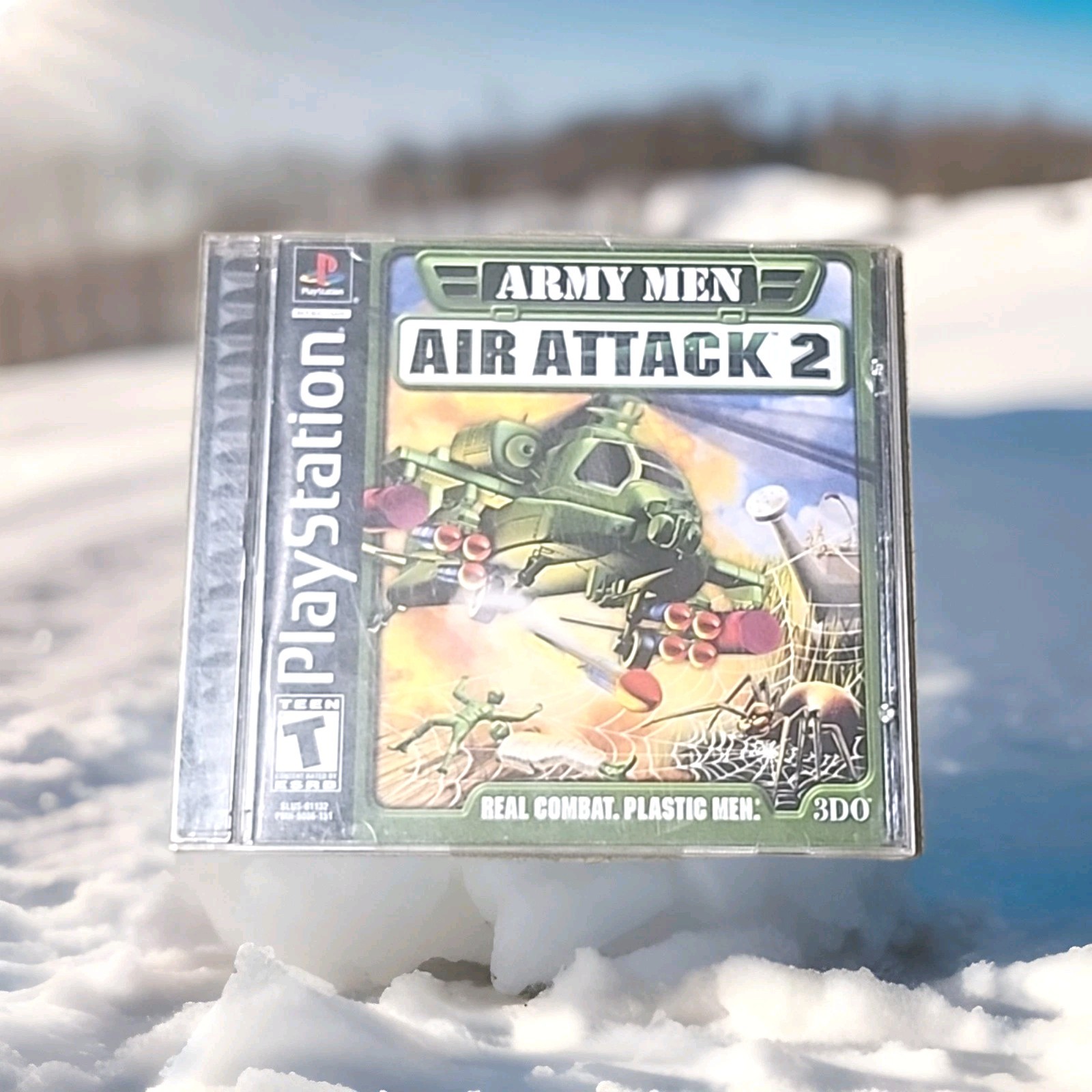 Army Men: Air Attack 2 PS1 (Sony PlayStation 2000) Black Label Complete 