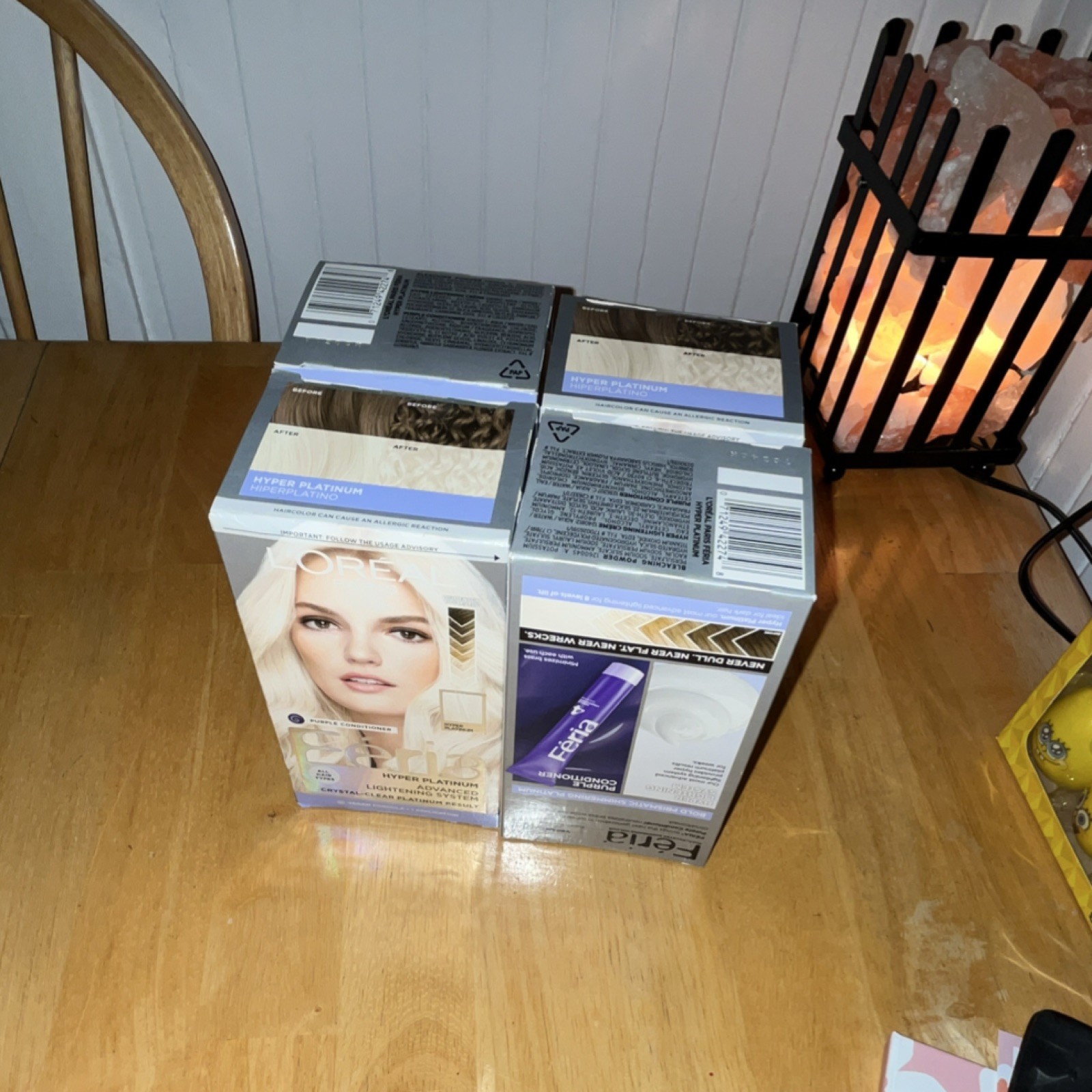 L'Or&eacute;al Feria Hyper Platinum Hair Lightener Powder 4 Boxes 
