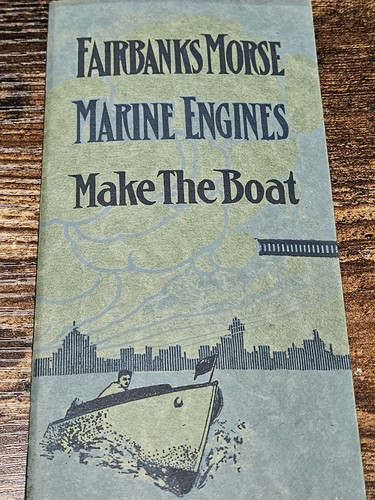 1912 Fairbanks Morse Marine Engines Boat Catalog Form A176 w/postcard 32 Pages - Picture 2 of 13