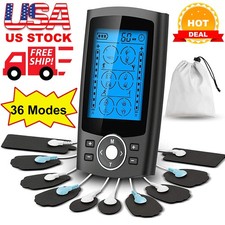Tens Unit Muscle Stimulator 36 Modes Machine Pulse Massager Therapy Pain Relief