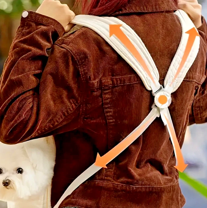 Mochila para perros - Porta mascotas ajustable para gatos y perros pequeños, viajes, senderismo Foto 4 de 4