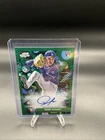 2025 Topps Cosmic Chrome Roki Sasaki Green Space Dust Refractor Auto /75 Dodgers