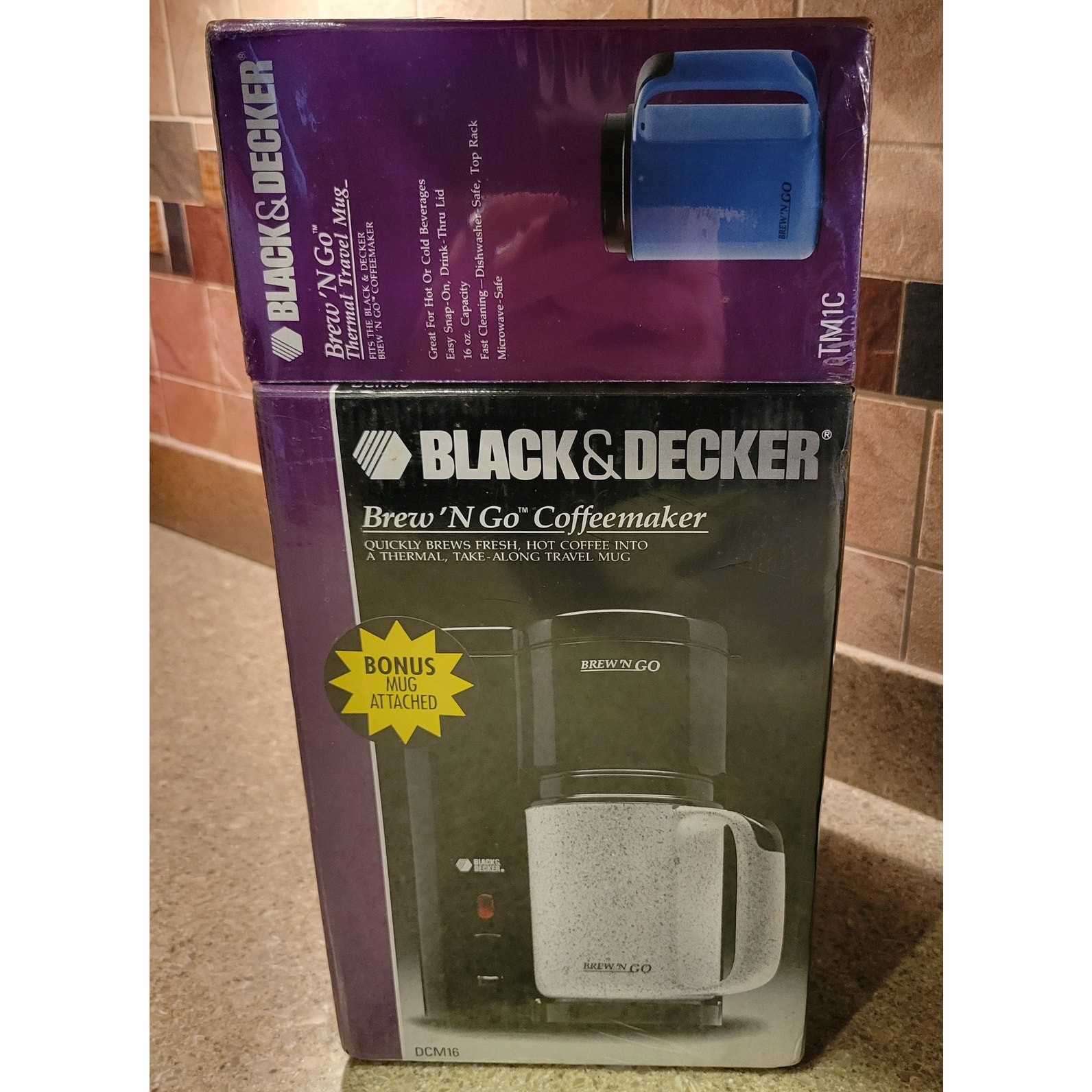 W/ 2 Thermal 16oz. Travel Mugs Dcm 16