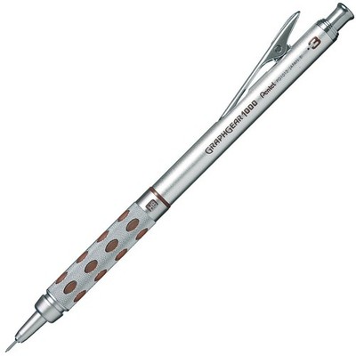 Pentel Graphgear 1000 Mechanical Drafting Pencil 1 Count (Pack of 1), Brown