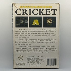 Nintendo NES International Cricket PAL-A (AUS) Video Game CIB [VG Condition]
