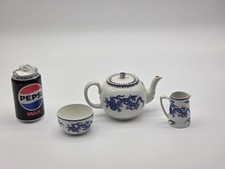 3 Pieces of Bristol Pountney & Co Ltd DRAGON Ware - Teapot - Creamer & Sugar Bow