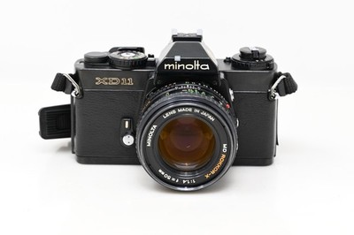 Minolta XD11 35mm Film Camera Matte Black + MD 50mm f/1.4 (#B139