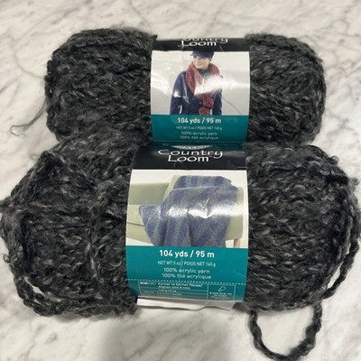 Loops & Threads Country Loom Yarn 6-Super Bulky Rich Granite, 104 Yds, 5 oz X(2)