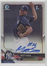 2018 Bowman Chrome Prospect Auto Refractor 57/499 Matt Sauer #CPA-MSA Auto 2r7