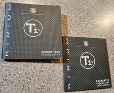 TAG Heuer Instruction Manual/ Booklet For Kirium Chronograph