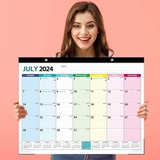 Large Wall Calendar 2024-2025, Desk Calendar 21.96 x 16.96 Inches
