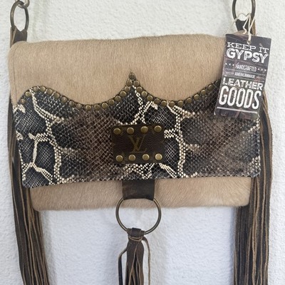 Keep It Gypsy Large Cowhide Tote Bag