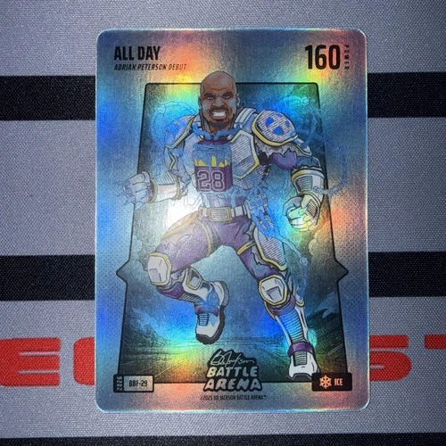 Bo Jackson Battle Arena All Day Adrian Peterson Debut – Blue Battle Foil - Ice
