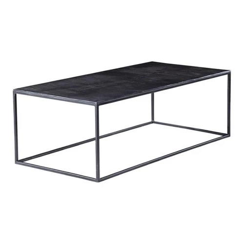 Uttermost Coreene Aluminum and Iron Coffee Table in Black Finish - Picture 2 of 4
