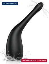 Anal Douche Enema Bulb for Men Women, Silicone Enema Bulb with Silicon Nozzle fo