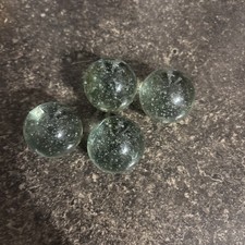 Lot Of 4 Unbranded Glass Marble Bubbles Shooters Large Collectibles Children Toy