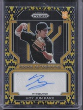 2022 Panini Prizm #RA-HP Hoy Jun Park Snakeskin Auto #/35 RC