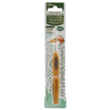 Clover 1027 Soft Touch Steel Crochet Hook-Size 14/.5mm
