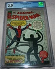 Amazing Spider-Man #3 First Appearance Doc Ock! Cgc 2.0  Early Spidey! No Resto!