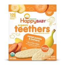 Happy Baby Organics Snacks, Gentle 12 Count Pack of 6 , Natural