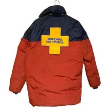 vintage ski coat down puffer jacket M-L zip winter Sportscaster USA made downlin