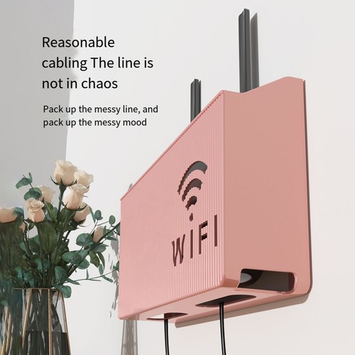 Stylish Storage Bracket for Neatly Arranging Your WiFi Equipment on the Wall - Bild 7 von 16