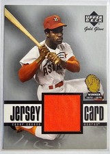 Upper Deck Gold Glove Jersey Cesar Cedeno Memorabilia #GG-CC Astros 2001