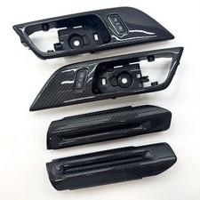 2015-2023 Ford Mustang Gt Gt350 Gt500 - Real Carbon Fiber Interior Door Trim Set