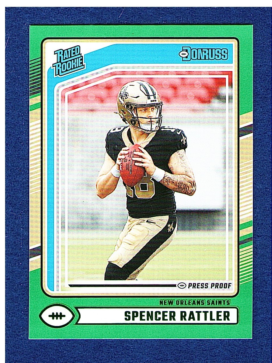 2024 Donruss Press Proof Green #359 Spencer Rattler RR Saints