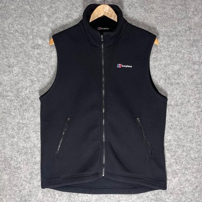Berghaus Herren Fleeceweste schwarz Full Zip Outdoor Wanderweste Größe M