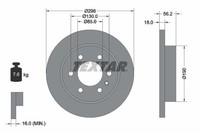 2X Bremsscheibe Hinten Textar 92301003 FÜR Mercedes