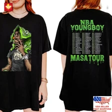 New Apparel YoungBoy Masa Tour Datse 2025 Hot Concert Music Double Sided T-Shirt