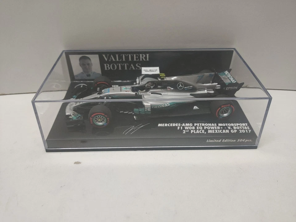 Mercedes F1 W08 Bottas Mexican GP 2017 1/43 Minichamps  - Photo 2/4