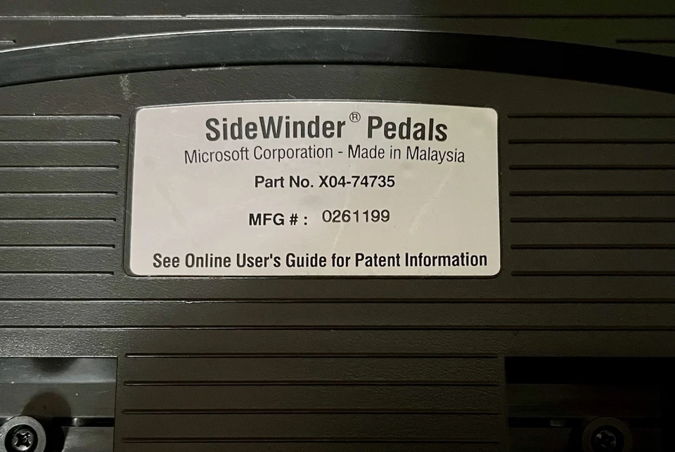Microsoft Sidewinder Precision Racing Wheel 1.0 USB - Pedals - Immagine 4 di 4