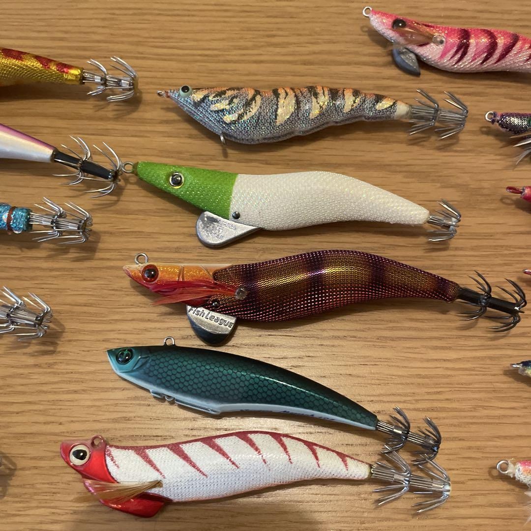 egi squid jig fishing lure set of 26 multicolor with case new used mix from jpn - Image 5