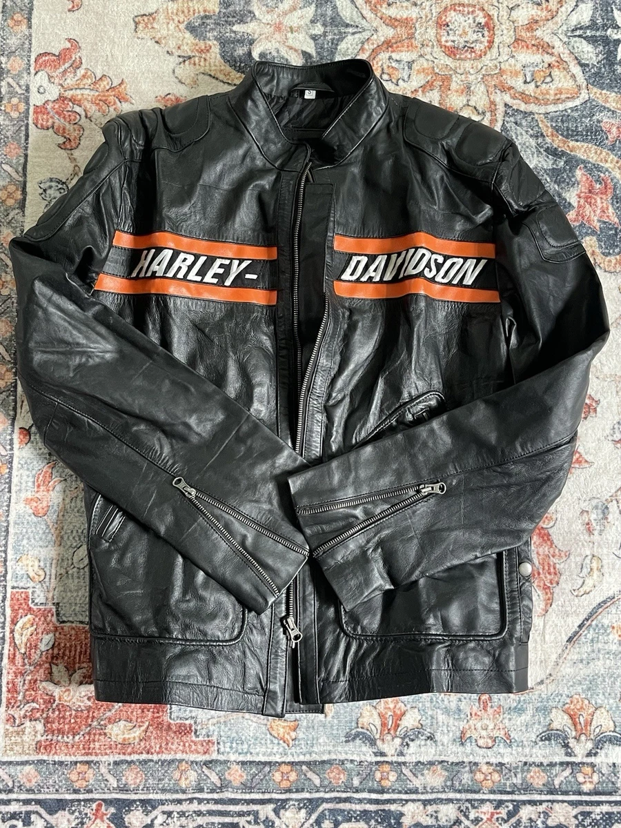 Harley-Davidson Leather Outer Shell Orange Coats, Jackets & Vests