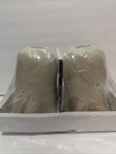White Ceramic Tapered Candle Holders Brand New