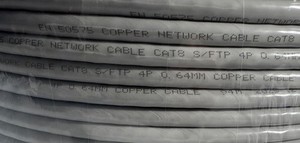 Cavo Ethernet CAT8 Schermato S/FTP 40 Gbps Cat 8, rame puro, cavo dati, PoE++ DO